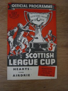 1954/55 SCOTTISH LEAGUE CUP SEMI-FINAL : HEARTS v AIRDRIE for sale on Ebay