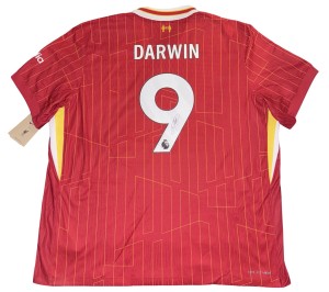 Darwin Nunez Signed 24/25 Liverpool Home Shirt With PHOTO PROOF for sale on Ebay