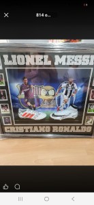 Lionel Messi & Cristiano Ronaldo Signed Boot Display Premier Events COA for sale on Ebay