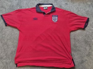 England 2000 Away Football Shirt Navy Men's L Umbro Soccer Jersey Vintage for sale on Ebay