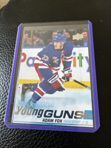 Adam Fox Young Guns Rookie RC 2019-20 UD Series 1 - NHL New York Rangers for sale on Ebay
