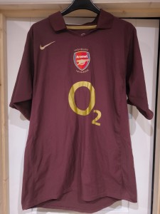 Arsenal home shirt 2005 - 2006 redcurrant medium for sale on Ebay