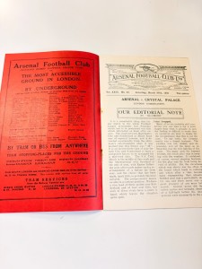 Arsenal vs Crystal Palace Official Matchday Programme 30/03/1935 for sale on Ebay