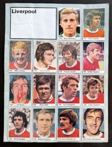 LIVERPOOL team signed 1971 Top Teams sticker set CLEMENCE KEEGAN HUGHES TOSHACK for sale on Ebay