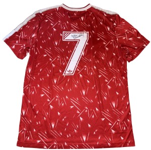 Peter Beardsley Signed Retro 1990 Liverpool Home Shirt With PHOTO PROOF for sale on Ebay