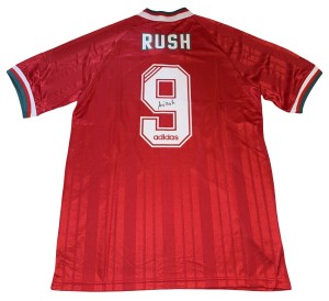 Ian Rush Signed 1993/95 Retro Liverpool Away Shirt With PHOTO PROOF for sale on Ebay