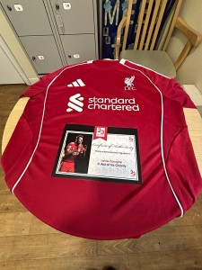 adidas Liverpool FC Home Shirt Gakpo 18 Red Size L Short Sleeve for sale on Ebay