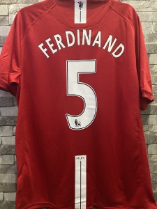Manchester United 07/09 Home Shirt Size Adults XL #5 Ferdinand for sale on Ebay