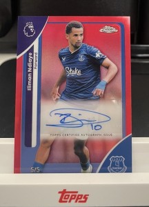 Topps Chrome Premier League 2025/2026 | Iliman Ndiaye | Everton | Autograph 5/5 for sale on Ebay