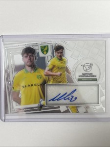 2025-26 Panini Football EFL Mathias Kvistgaarden Auto Norwich City #AUT-28 for sale on Ebay