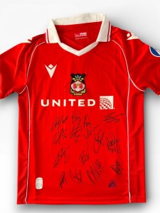 Signed WREXHAM AFC Shirt by 15 -PROOF/COA-Windass Moore Rathbone Cleworth Parky for sale on Ebay