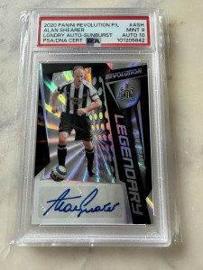 Alan Shearer 2020 Panini Revolution Legendary Sunburst Autograph 04/10 Newcastle for sale on Ebay