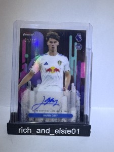 Harry Gray 1/10 TOPPS Finest Leeds United for sale on Ebay