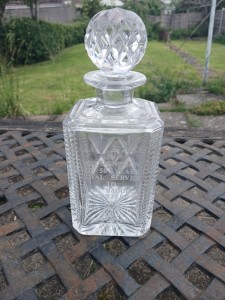 Glass Decanter West Bromwich Albion Interest for sale on Ebay