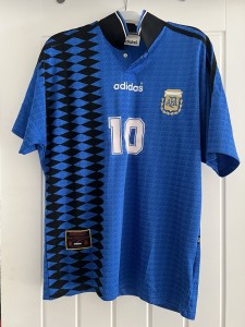 Argentina Adidas 1994 Authentic Maradona 10 Away Football Shirt Size Medium for sale on Ebay