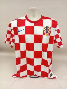 Nike Croatia HNS Home Shirt Red White Checks Men's Medium Good Condition for sale on Ebay