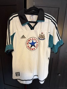 Original Newcastle United 1999/00 Away Football Shirt Adidas Men’s Large for sale on Ebay