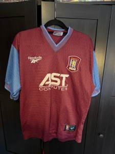 Original Authentic Reebok Aston Villa 1997/1998 Home Shirt Mens Medium for sale on Ebay