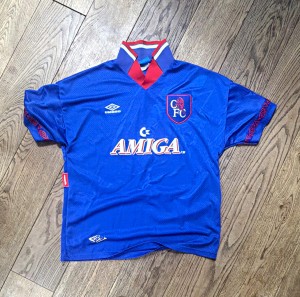 Umbro Chelsea FC Home Football Shirt Blue Adult XL Short Sleeve AMIGA for sale on Ebay