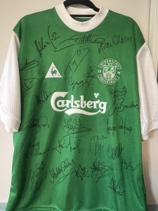 Genuine Hibs 2001 Squad Signed Home Shirt Le Coq Sportif FC for sale on Ebay