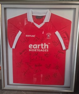 Framed Signed Rotherham United Vintage Football Shirt 2003-2004 Season for sale on Ebay