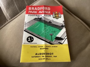 Bradford Park Avenue v Aldershot Div.4 prog 9/8/69 for sale on Ebay