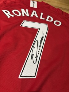 Cristiano Ronaldo Signed Manchester United 2007-09 Home Jersey COA for sale on Ebay