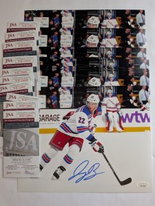 Jonny Brodzinski Lot of (10) Signed 8x10 Photos - JSA - Rangers for sale on Ebay