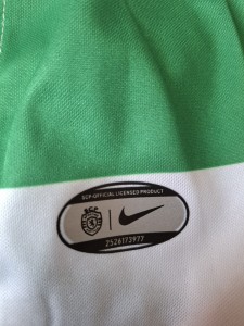 never warn 2526 xl slim  fit sporting lisbon  home shirt for sale on Ebay