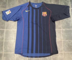 Original Barcelona 2004/06 Away Football Shirt Size Large NEAR MINT for sale on Ebay