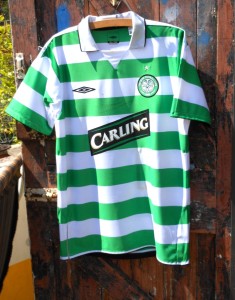 Celtic 2004/05 umbro home shirt player signed  by Juninho Paulista for sale on Ebay