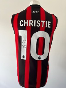 Signed RYAN CHRISTIE Shirt - AFC Bournemouth -PROOF/COA- Scotland Celtic for sale on Ebay