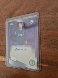 Topps Chrome UWCL 2025/26 Lauren James Chelsea FC Auto CA-LJ /75 for sale on Ebay