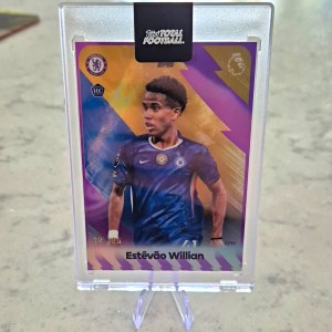 Topps 2026 Total Football Estêvão Willian Chelsea RC Purple 12/25 #41 for sale on Ebay