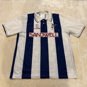 vintage 1991–1992 West Bromwich Albion F.C. home Football Shirt Size M       A4 for sale on Ebay