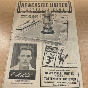 Newcastle United v Tottenham Hotspur Official Programme 30/08/52 Div 1 for sale on Ebay