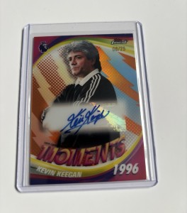 Topps Finest Premier League 2026 Kevin Keegan Newcastle Auto FM-KK 08/25 for sale on Ebay