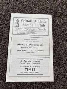 Crittall Ath V Electric Supply (Ipswich) Football Programme Fa Amat Cup 1/10/50 for sale on Ebay