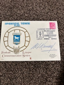 Alf Ramsey Ipswich Town Manager Signed First Day Cover 1972 for sale on Ebay
