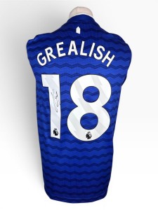 Signed JACK GREALISH Everton Shirt - PROOF/COA- England Aston Villa Man City for sale on Ebay