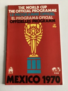 1970 World cup programme in Mexico for sale on Ebay