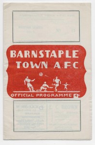 1955/56 Western League Division 1 - BARNSTAPLE TOWN v. SALISBURY for sale on Ebay