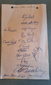 Rare Bristol City FC Signed Page With 15 Autographs Football Approx 1950  for sale on Ebay