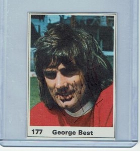 GEORGE BEST signed 1971 Marshall Cavendish MANCHESTER UTD Top Teams sticker #177 for sale on Ebay