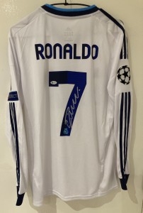 Cristiano Ronaldo Real Madrid Signed Football Shirt Beckett Witnessed  for sale on Ebay