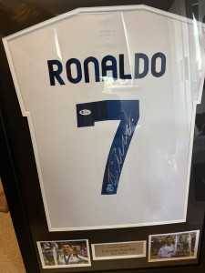 Cristiano Ronaldo Hand Signed Real Madrid Jersey Shirt Beckett Witnessed for sale on Ebay