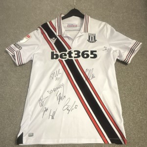 Stoke City Match Worn Signed Football Shirt Taylor 32 Original with Autographs for sale on Ebay