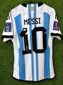 Lionel Messi Signed Argentina 2022 World Cup Shirt - Beckett Authenticated for sale on Ebay
