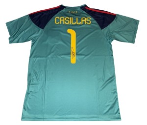 Iker Casillas Signed Spain 2010 Shirt With PHOTO PROOF Check Photos for ‘Damage’ for sale on Ebay