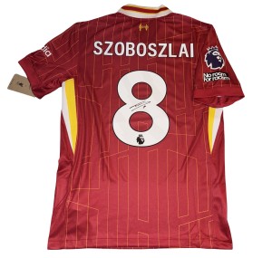 Dominik Szoboszlai Signed 2024/25 Liverpool Home Shirt for sale on Ebay